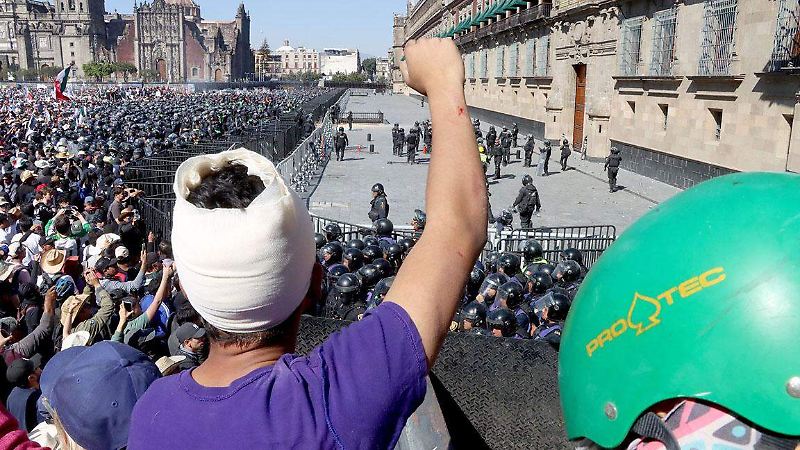 Imágenes de la Marcha de la Generación Z: violencia y confrontación en CDMX